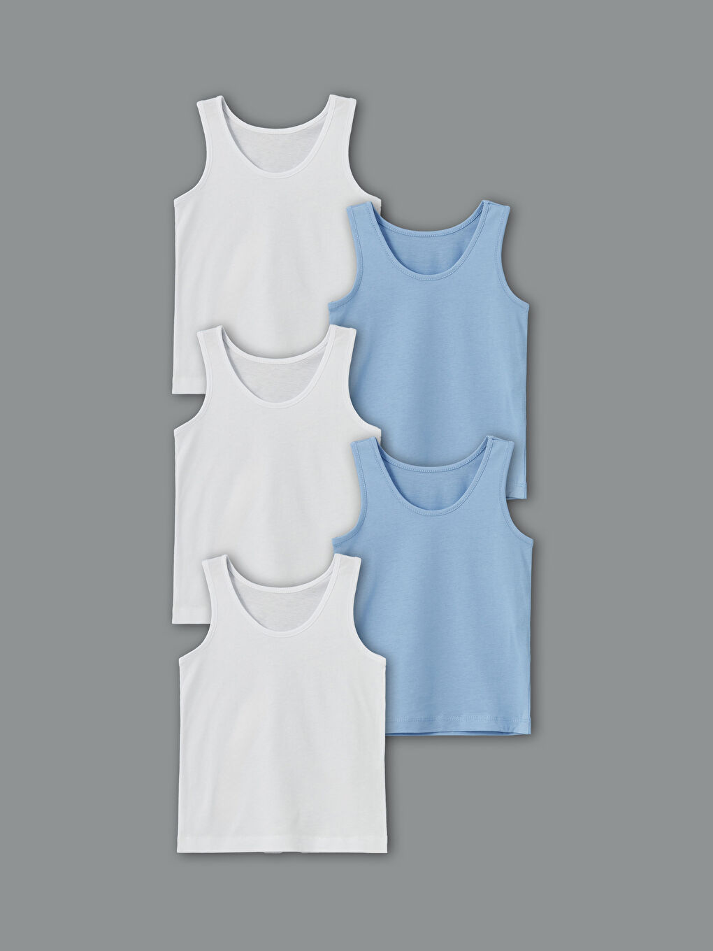 Crew Neck Boys' Vest 5 Pack -S5CG28Z4-JYX