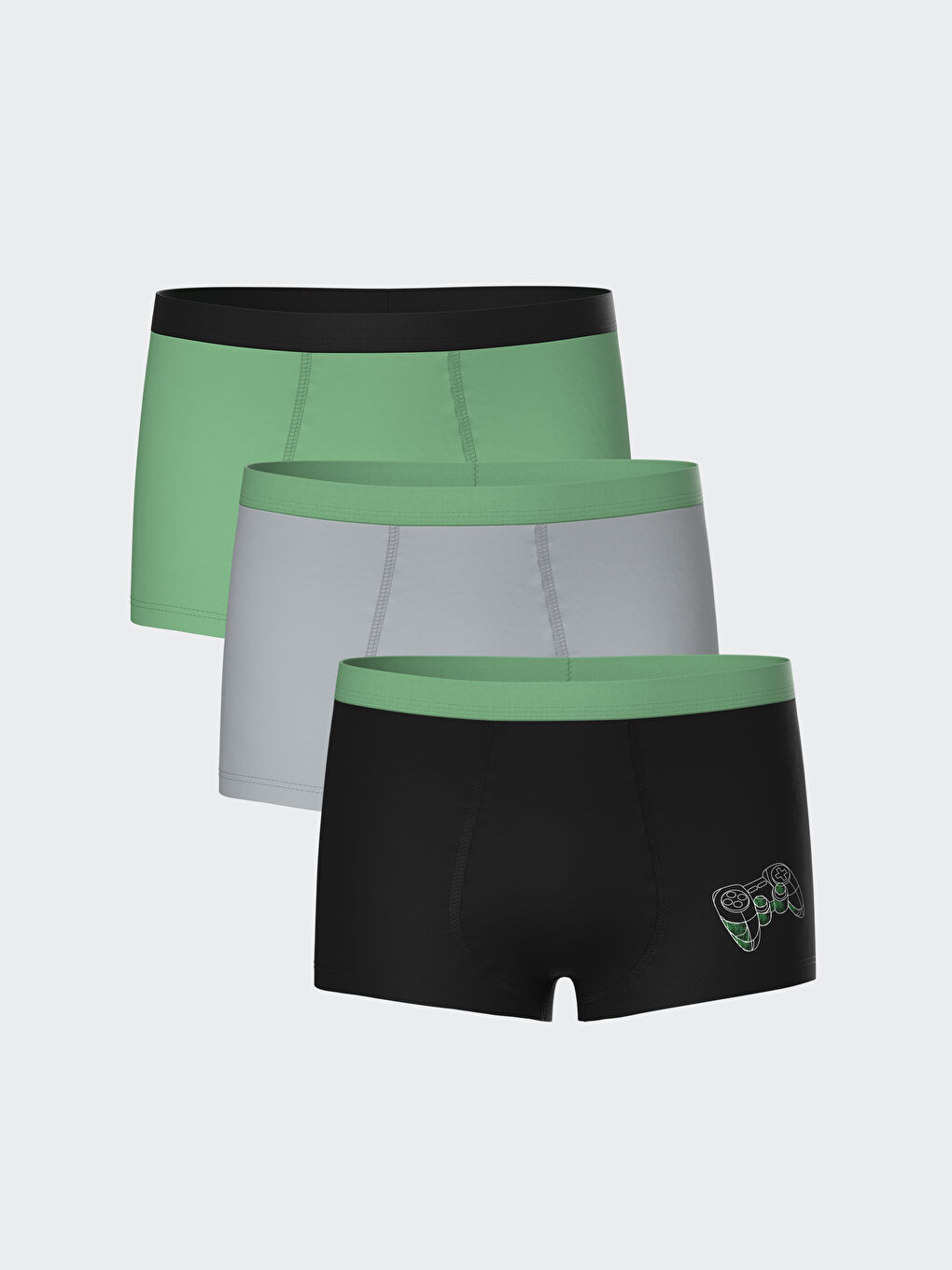 Printed Boys' Boxer Trunks 3-Pack -S5CG40Z4-CVL
