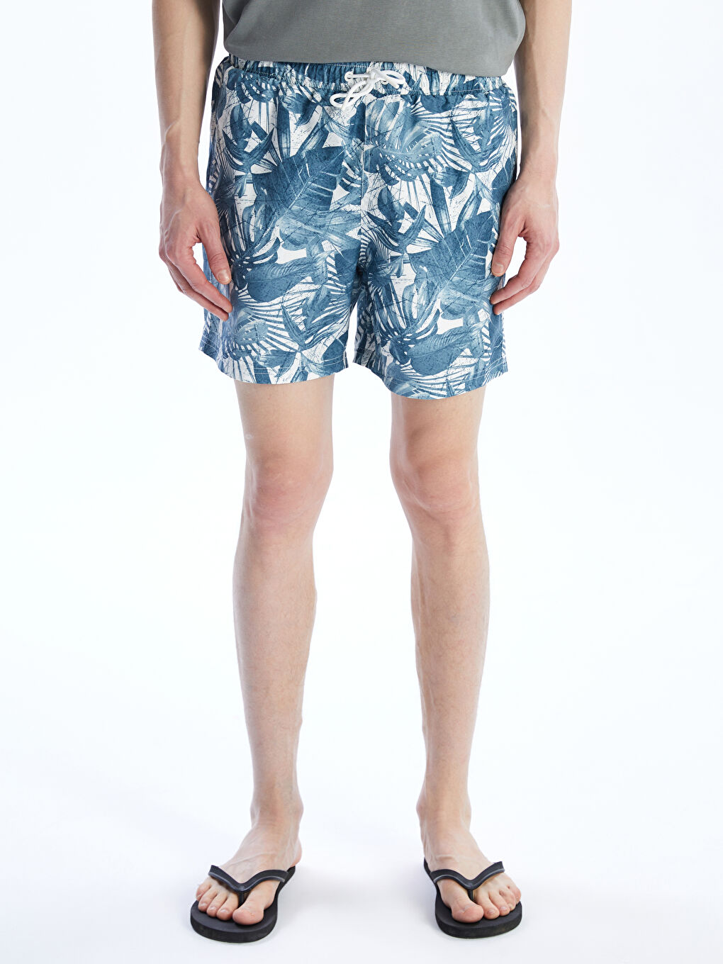 Short Patterned Men's Swimming Shorts -S5CG48Z8-LRR