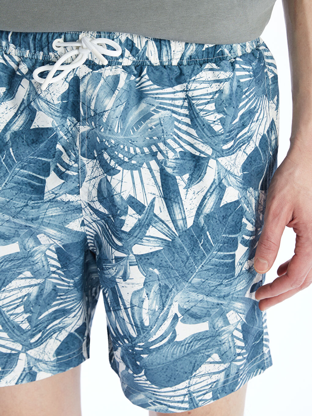 Short Patterned Men's Swimming Shorts -S5CG48Z8-LRR