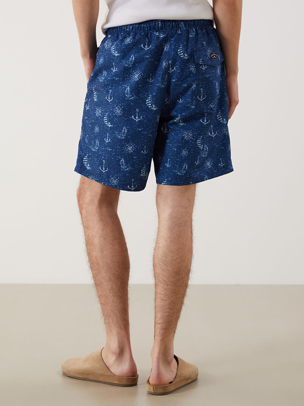 Short Patterned Men's Swimming Shorts -S5CH00Z8-LSJ