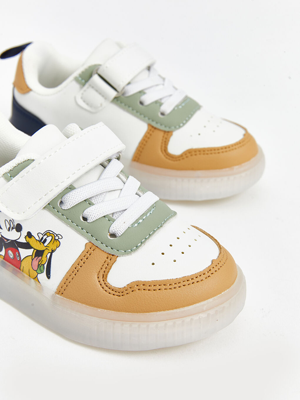 LC Waikiki Mickey Mouse Printed Light-Up Sole Baby Boys' Sneakers -S5CH27Z1-DXR