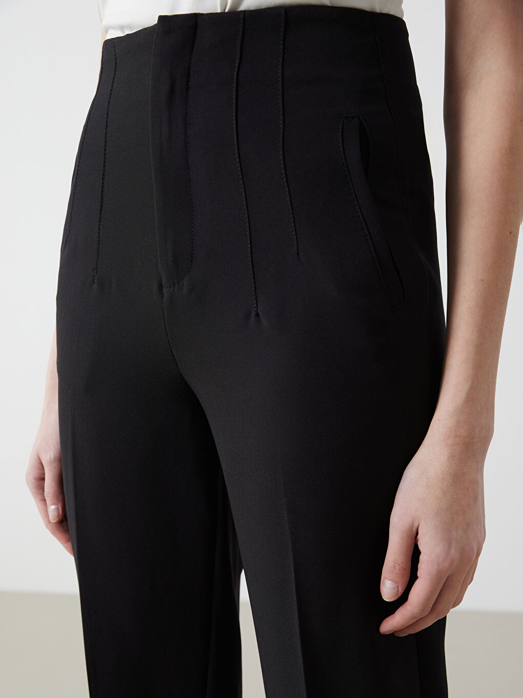 Slim Fit Women's Trousers-2