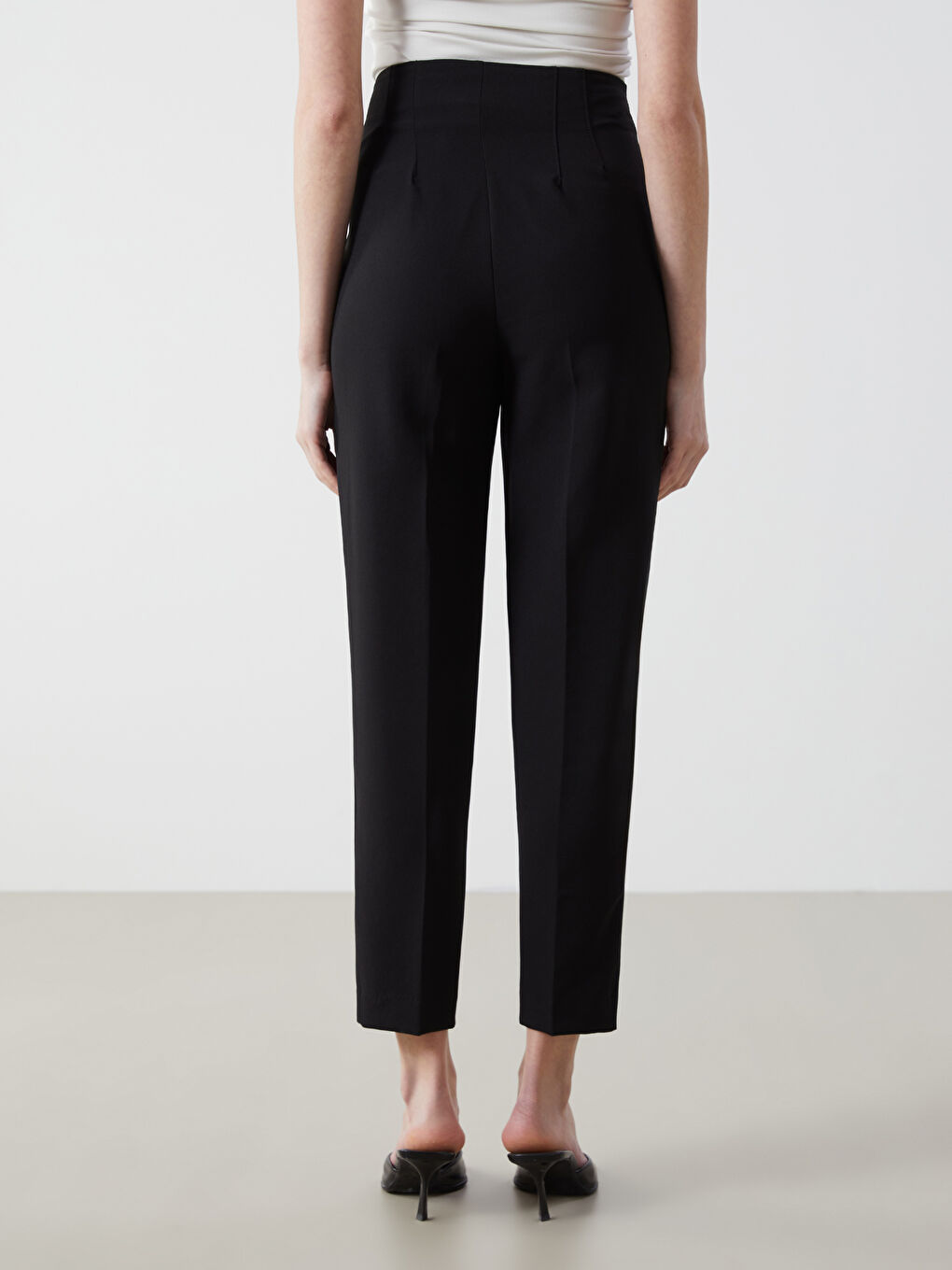 Slim Fit Women's Trousers-3