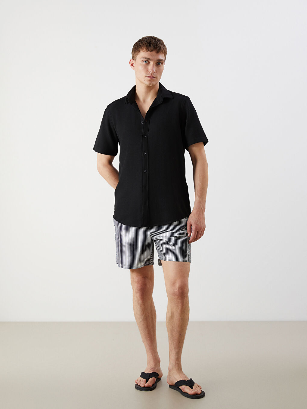Short Striped Men's Swimming Shorts -S5CH31Z8-LSJ