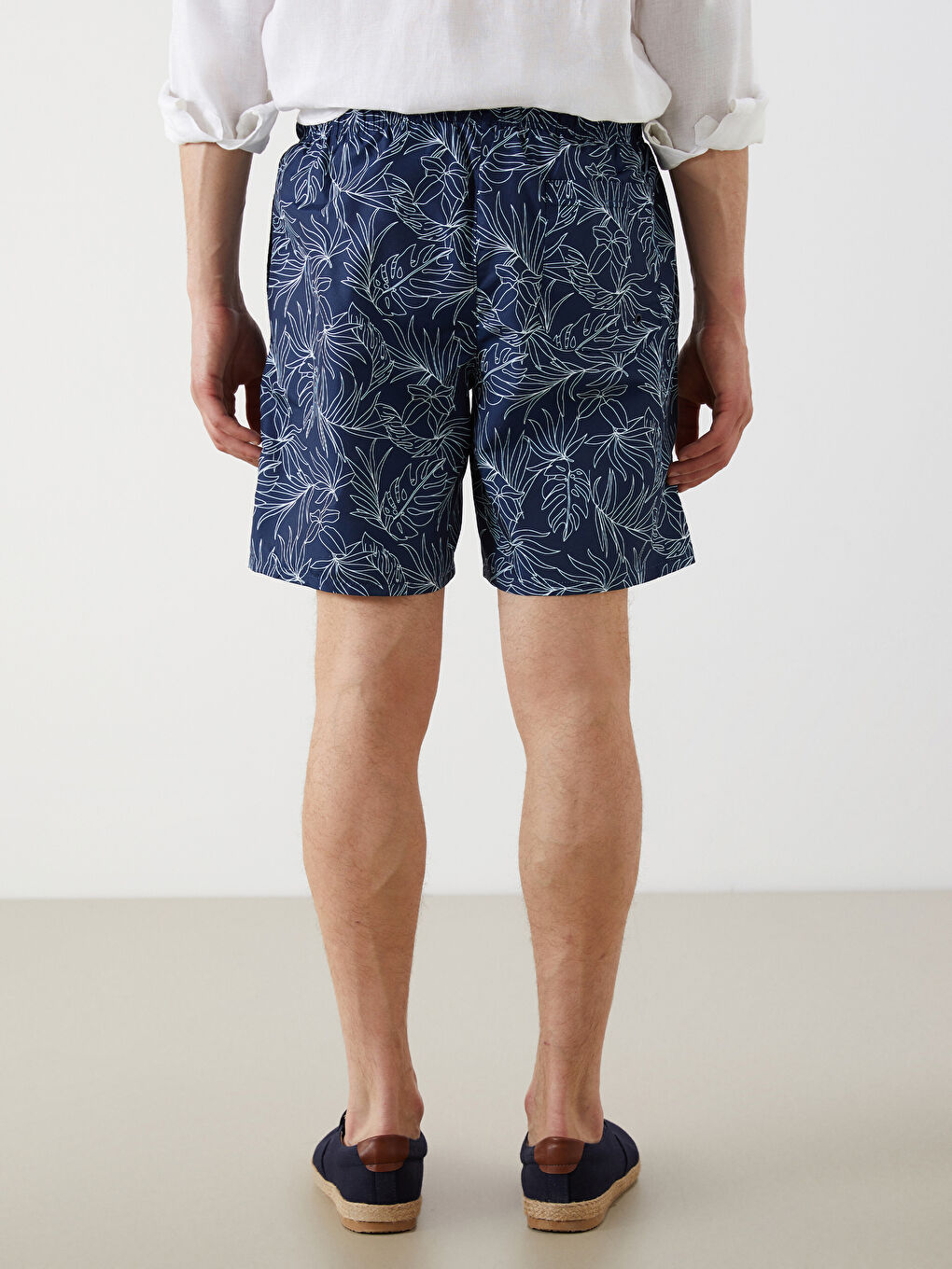 Knee Length Patterned Men's Swimming Shorts -S5CH48Z8-LSJ