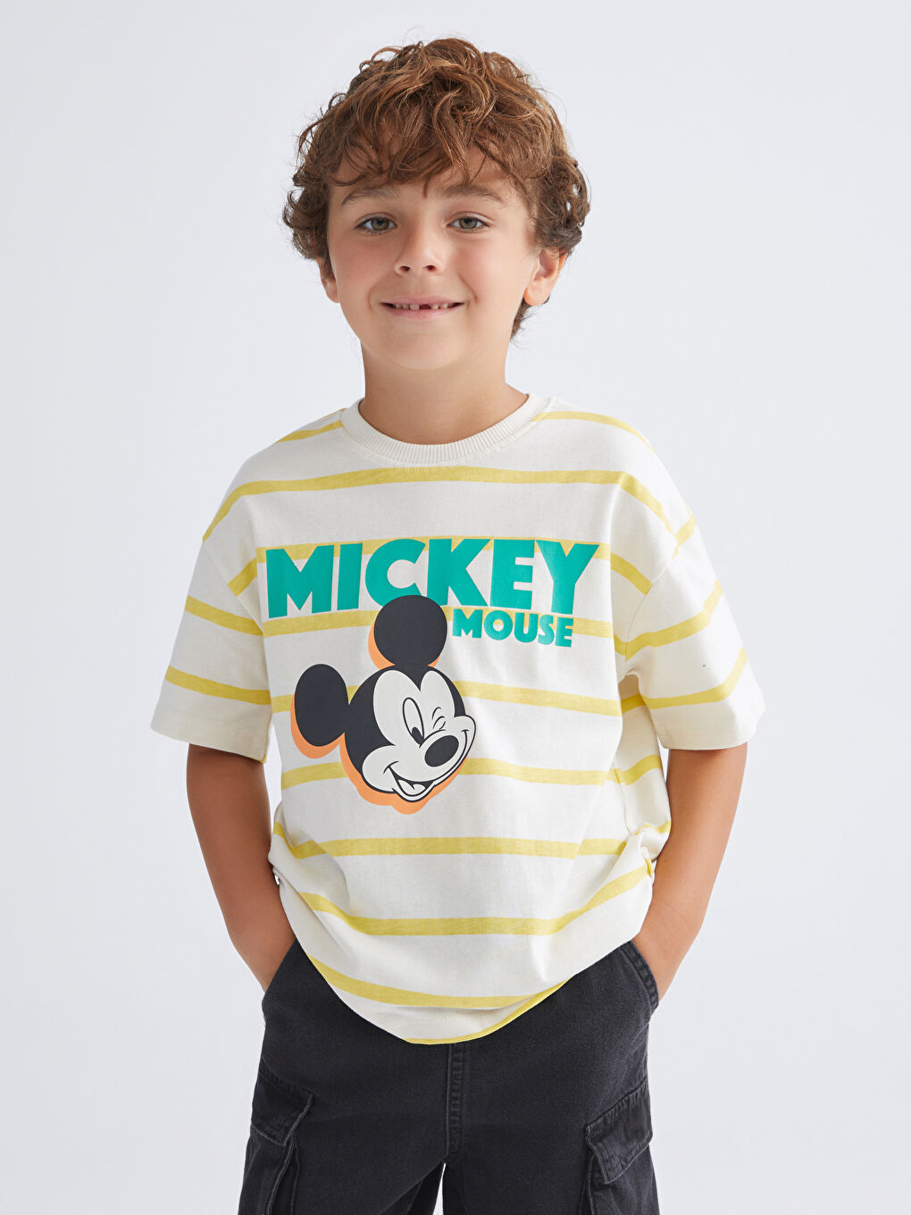 LCW Kids T-shirt pour Garçons Imprimé Mickey Mouse -S5CH74Z1-LQA