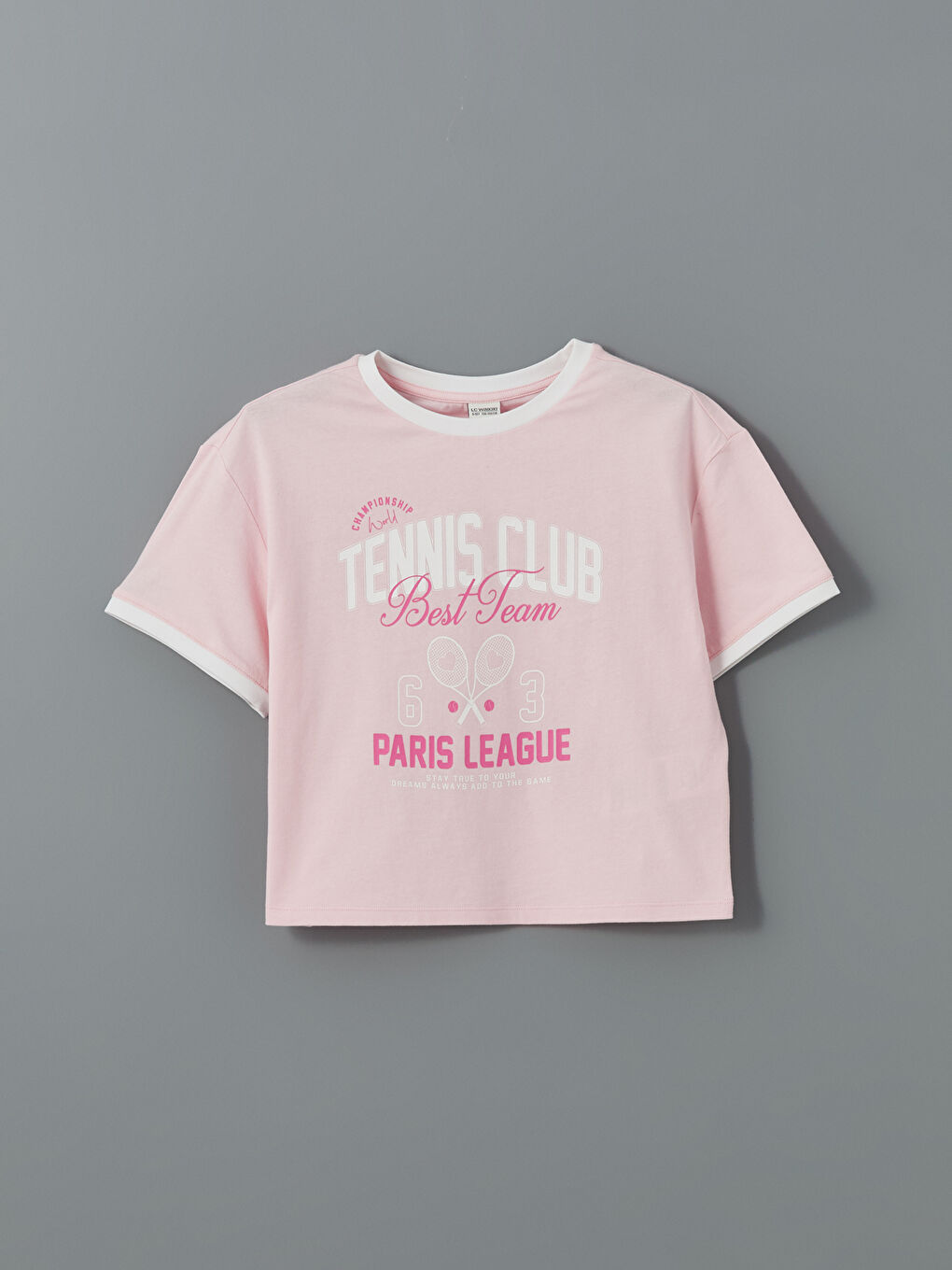 Crew Neck Girl's T-Shirt and Short Skirt -S5CI04Z4-FYX