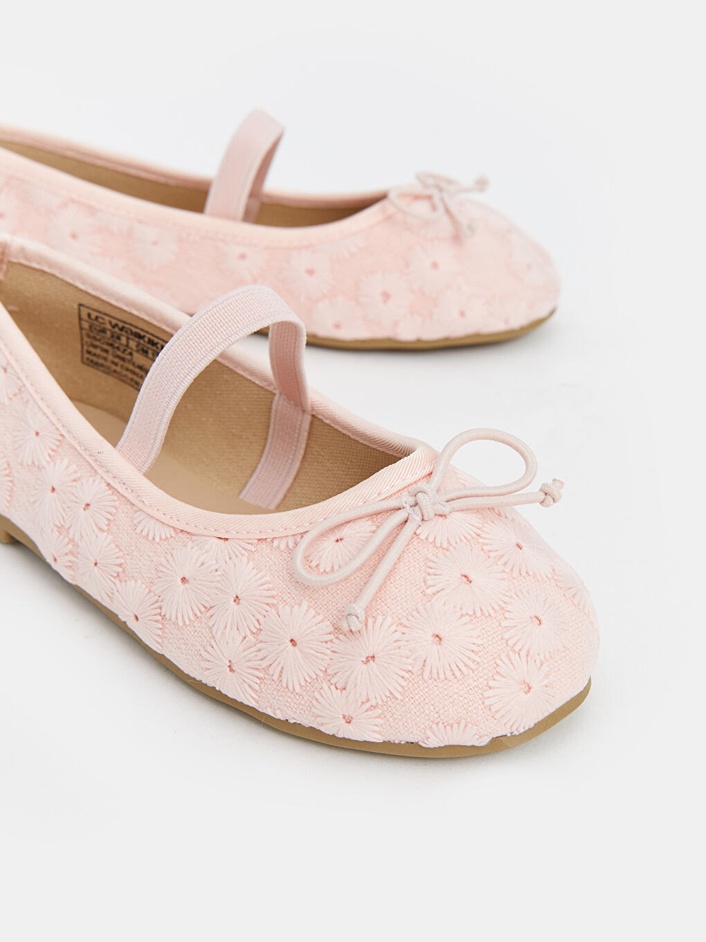 Embroidered Floral Girls' Ballet Flats -S5CI64Z4-E6T