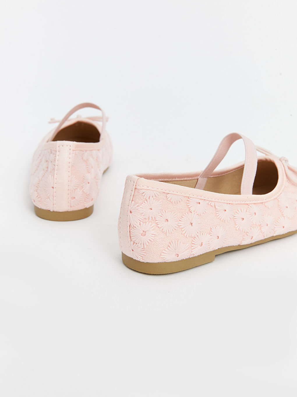 Embroidered Floral Girls' Ballet Flats -S5CI64Z4-E6T