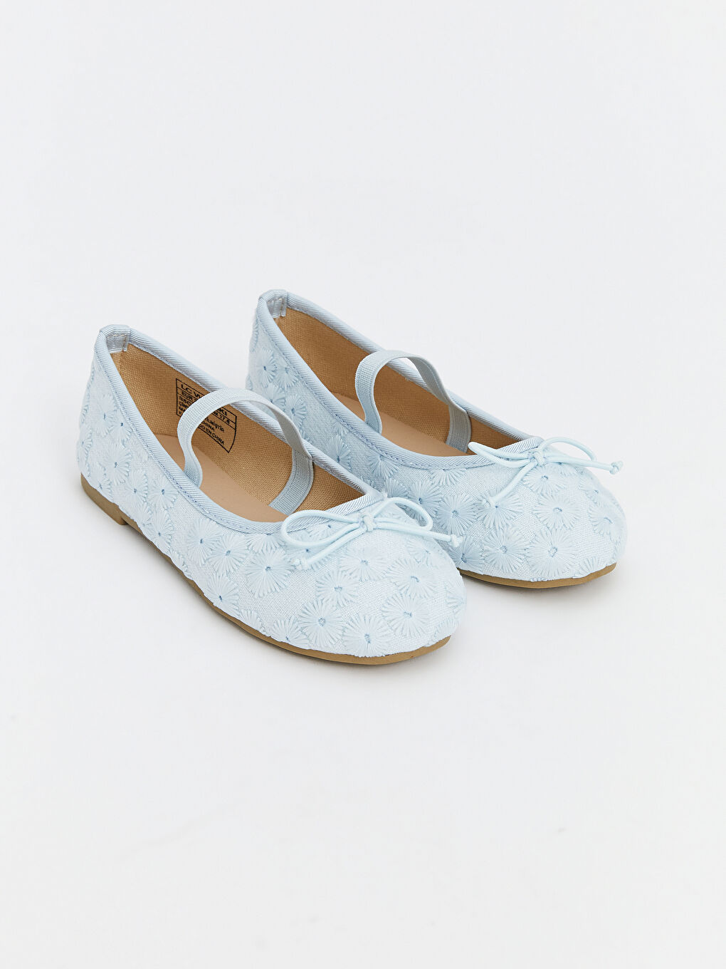Embroidered Floral Girls' Ballet Flats -S5CI64Z4-YX7