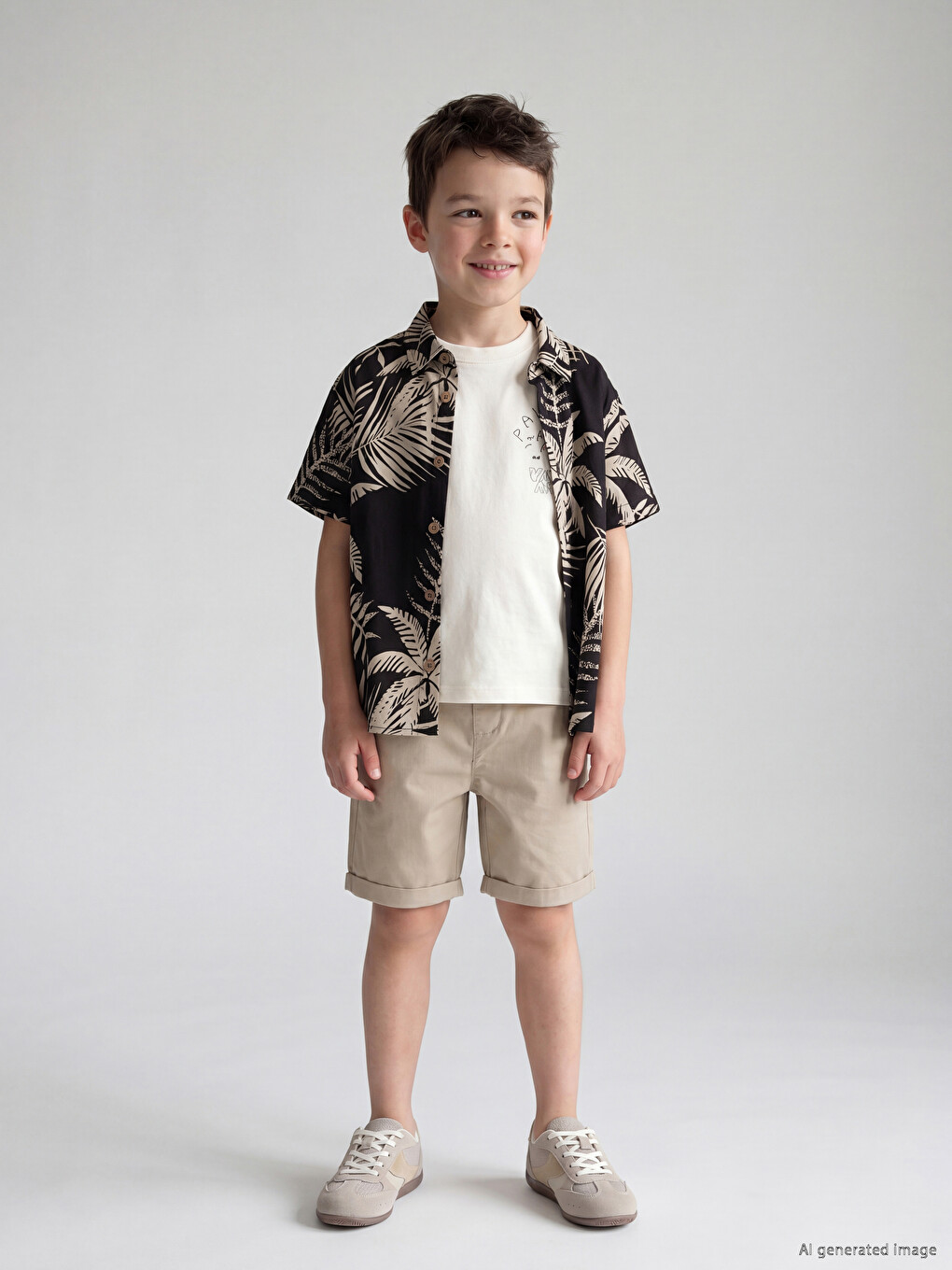 Boys' Shirt, T-Shirt and Shorts 3-Piece Set