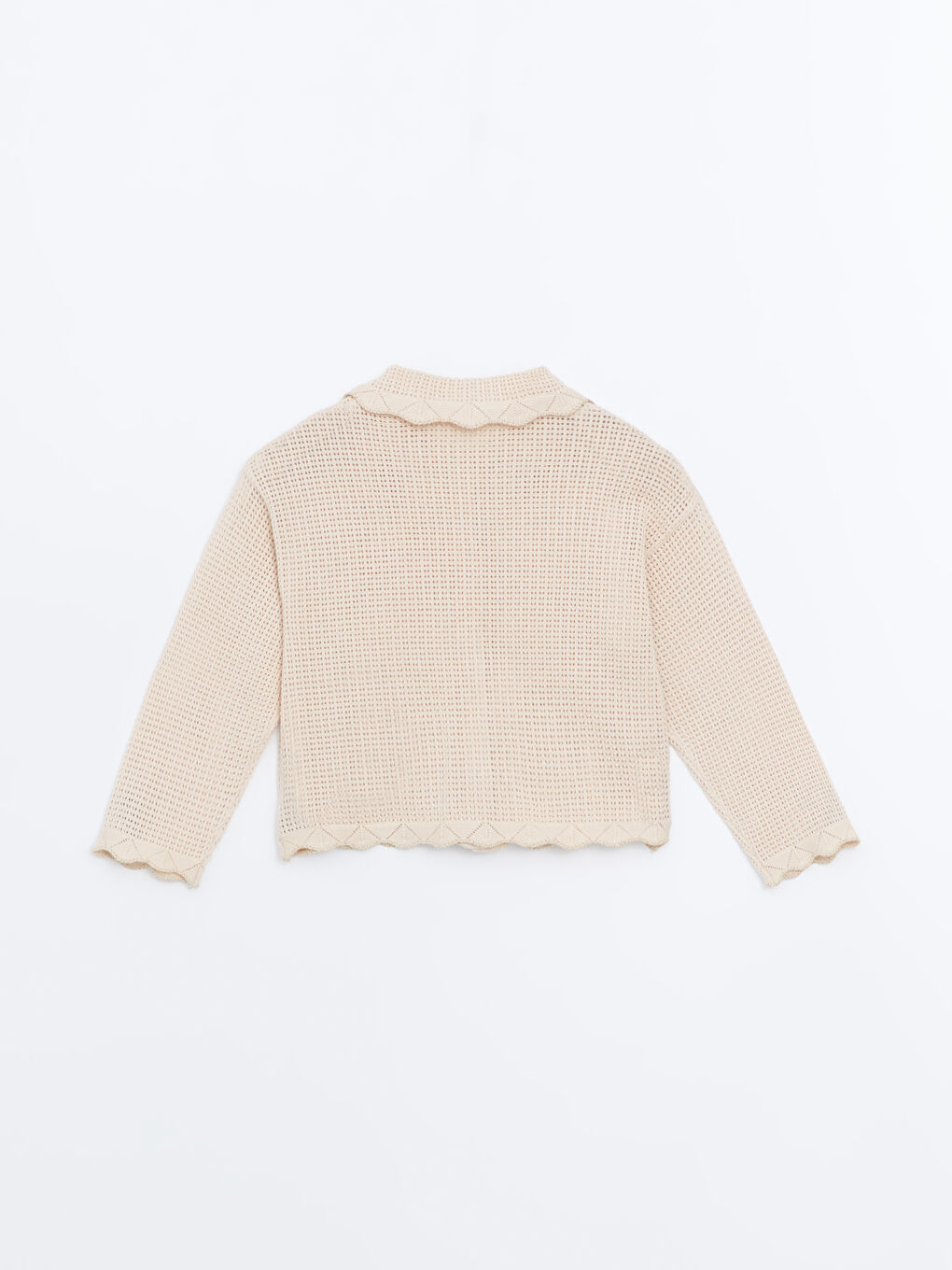 Peter Pan Collar Girl's Knitted Cardigan -S5CJ31Z1-FT0