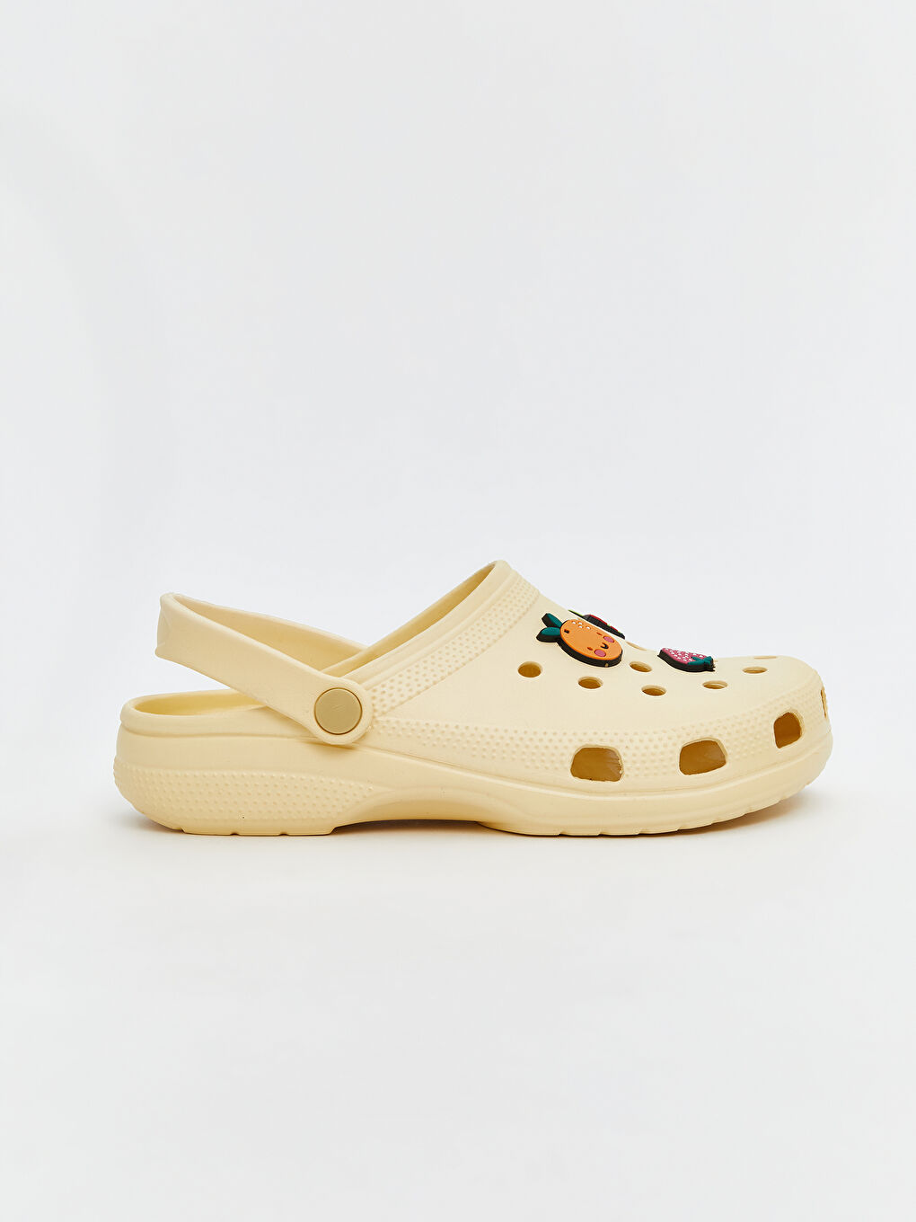 Sarı Baskılı Kadın Plaj Sandaleti-1