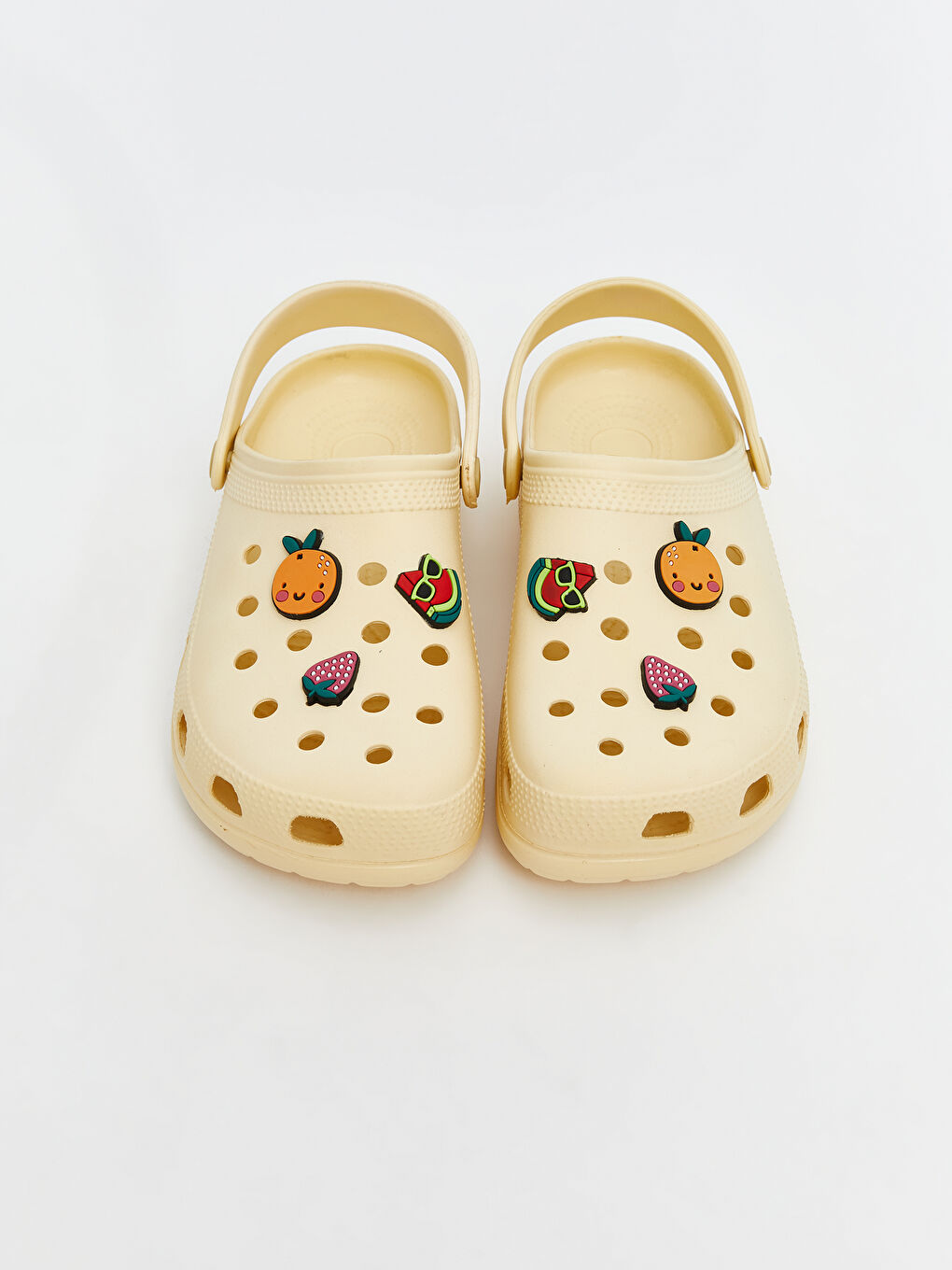 Sarı Baskılı Kadın Plaj Sandaleti-2