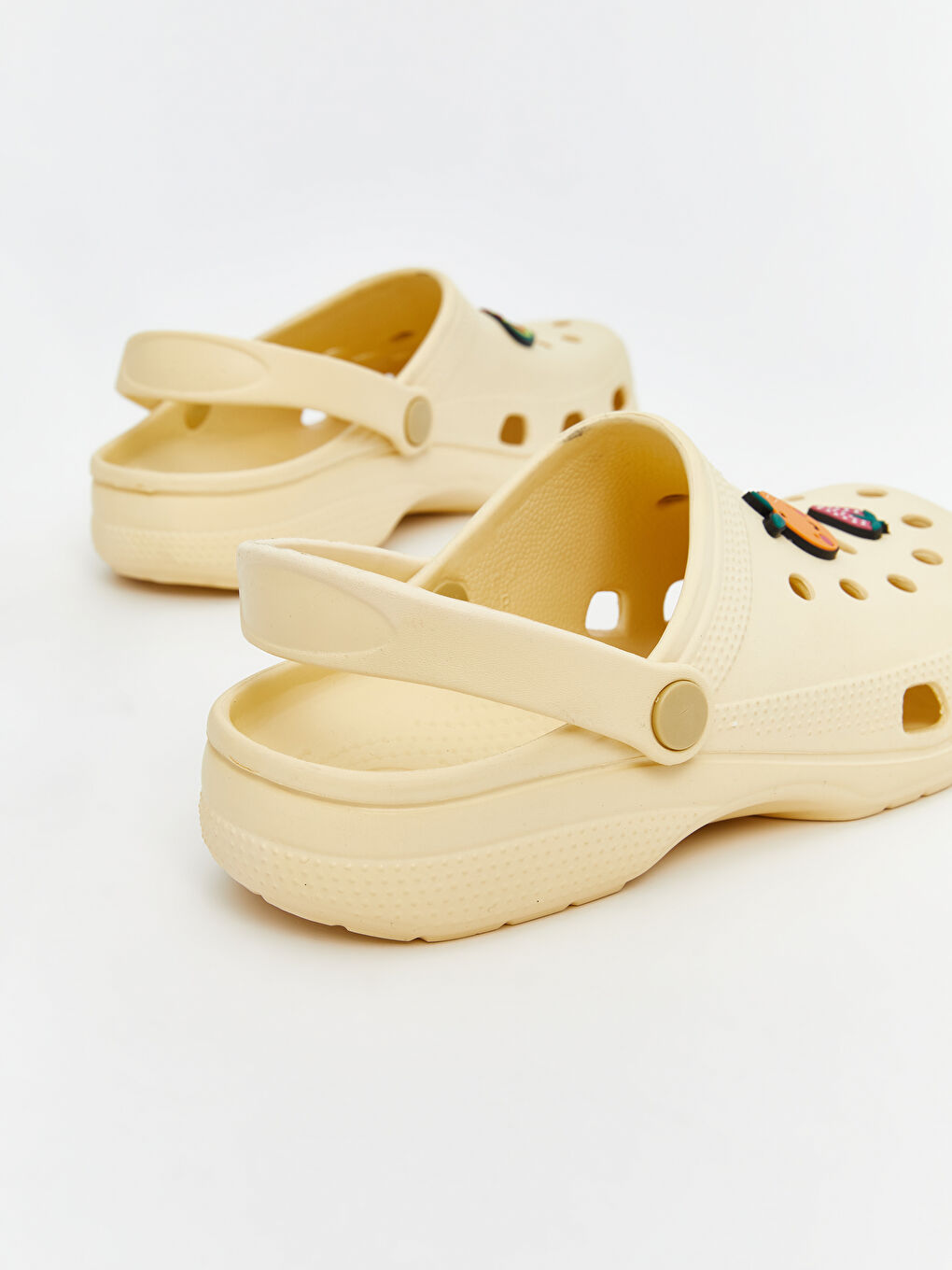 Sarı Baskılı Kadın Plaj Sandaleti-4