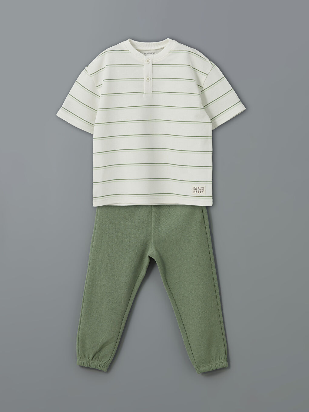 Striped Boys' T-shirt and Sweatpants 2 Pack -S5CK86Z1-LRA