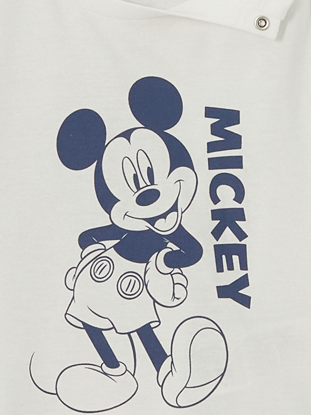 Mavi Mickey Mouse Baskılı Erkek Bebek Fermuarlı Sweatshirt-2