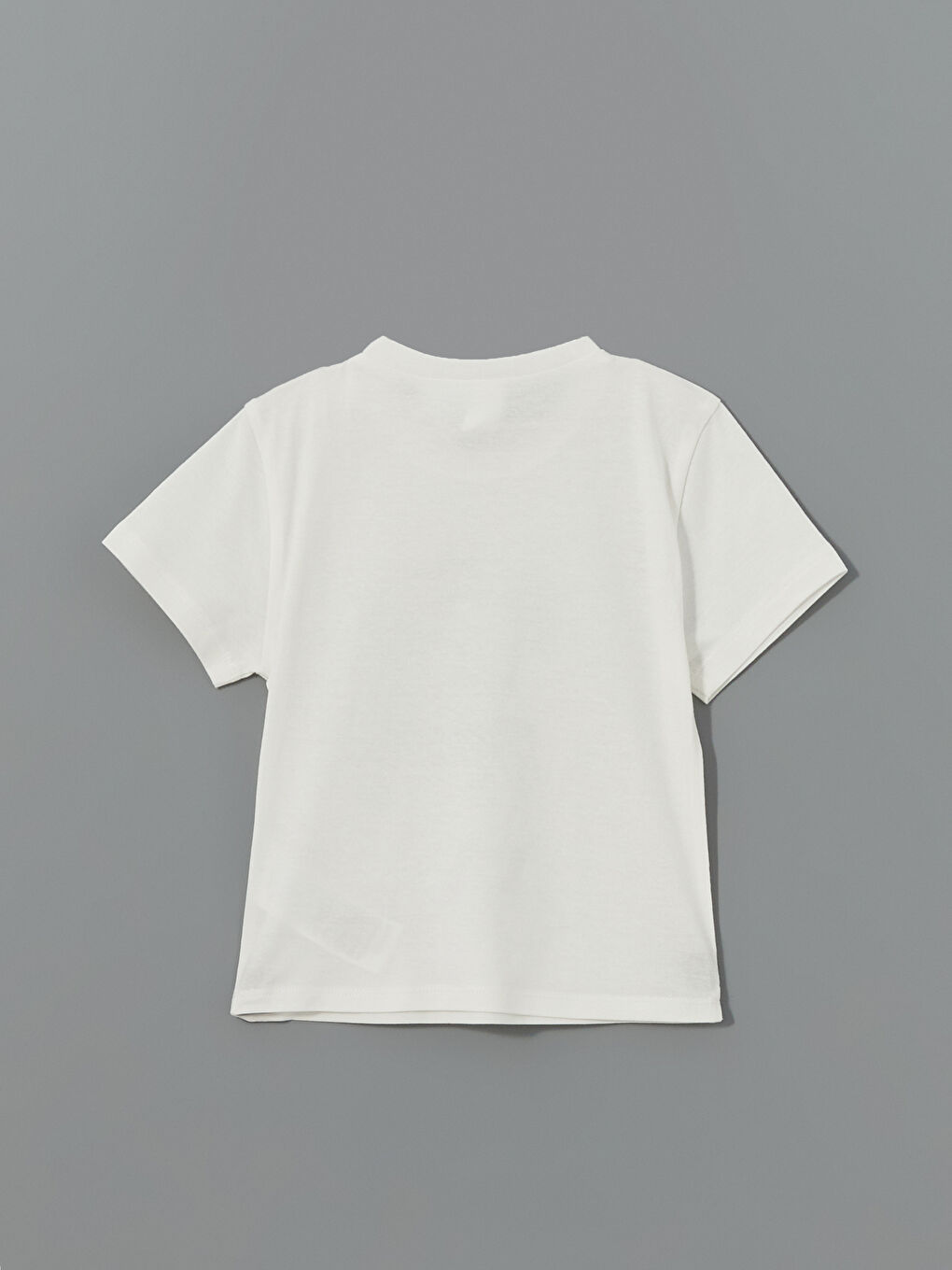 Ekru Bisiklet Yaka Mickey Mouse Baskılı Erkek Bebek Tişört-1