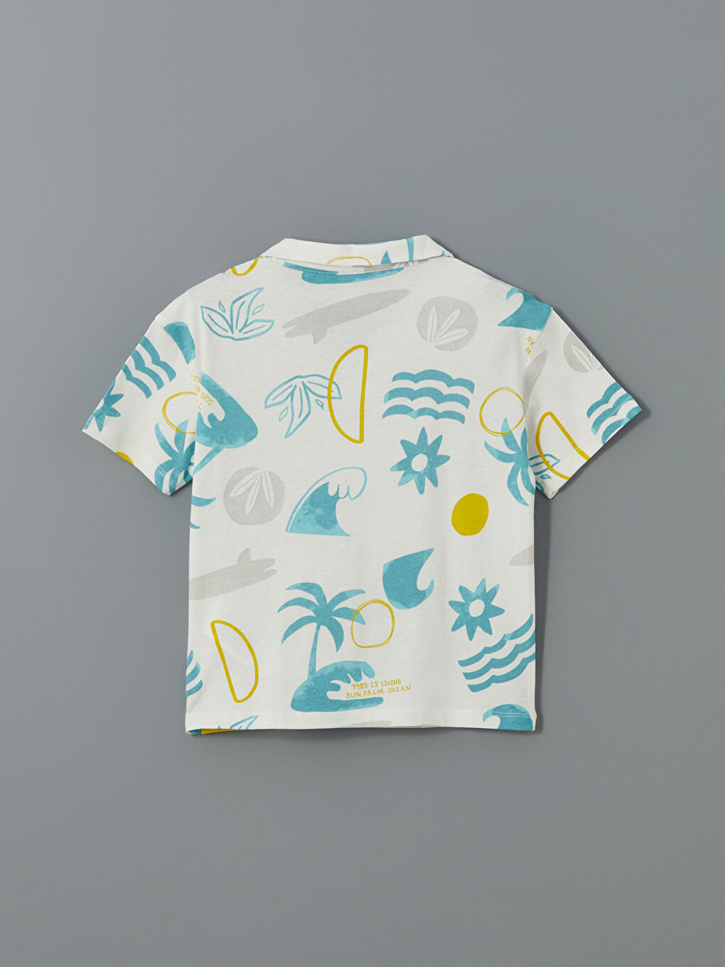Polo Neck Printed Jersey Baby Boys' T-Shirt -S5CL01Z1-LRA