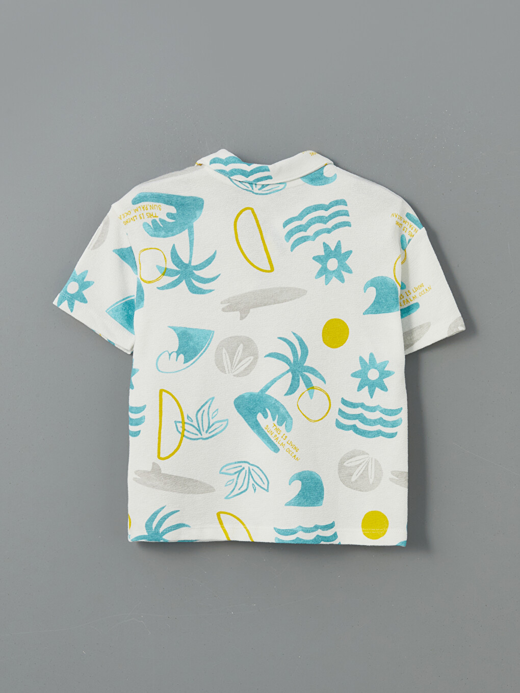 Polo Neck Printed Jersey Baby Boys' T-shirt-3