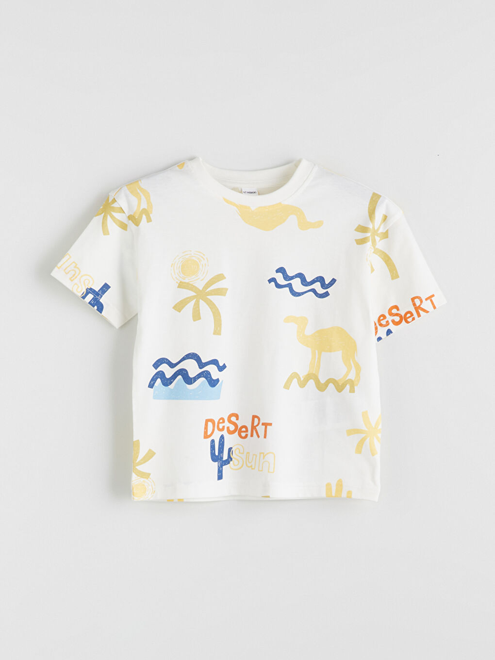 Crew Neck Printed Boys' T-Shirt -S5CL02Z1-LQA