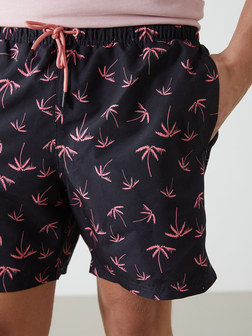 Short Patterned Men's Swimming Shorts -S5CL25Z8-LQJ