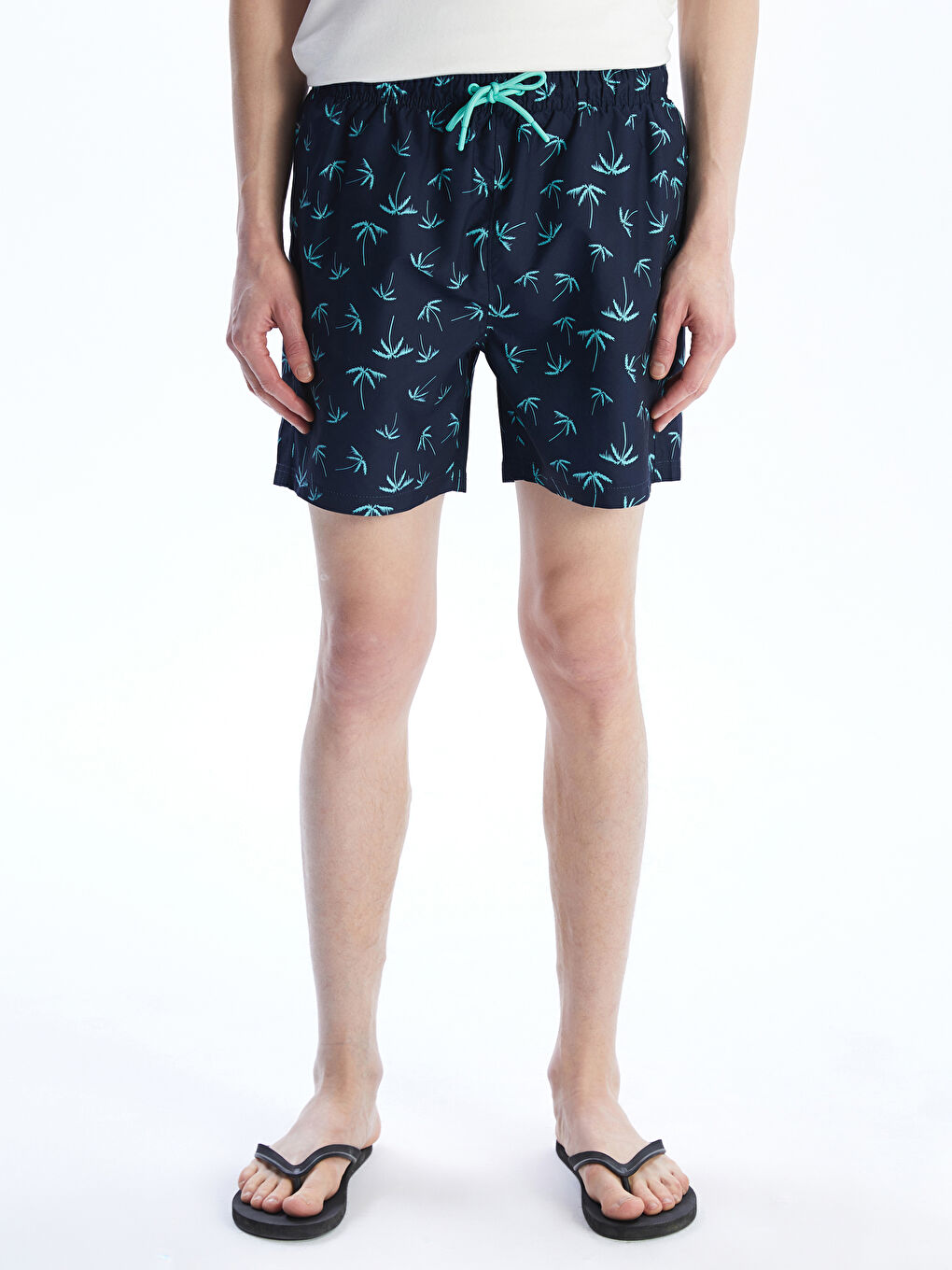 Short Patterned Men's Swimming Shorts -S5CL25Z8-LSJ