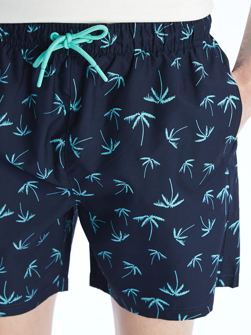 Short Patterned Men's Swimming Shorts -S5CL25Z8-LSJ