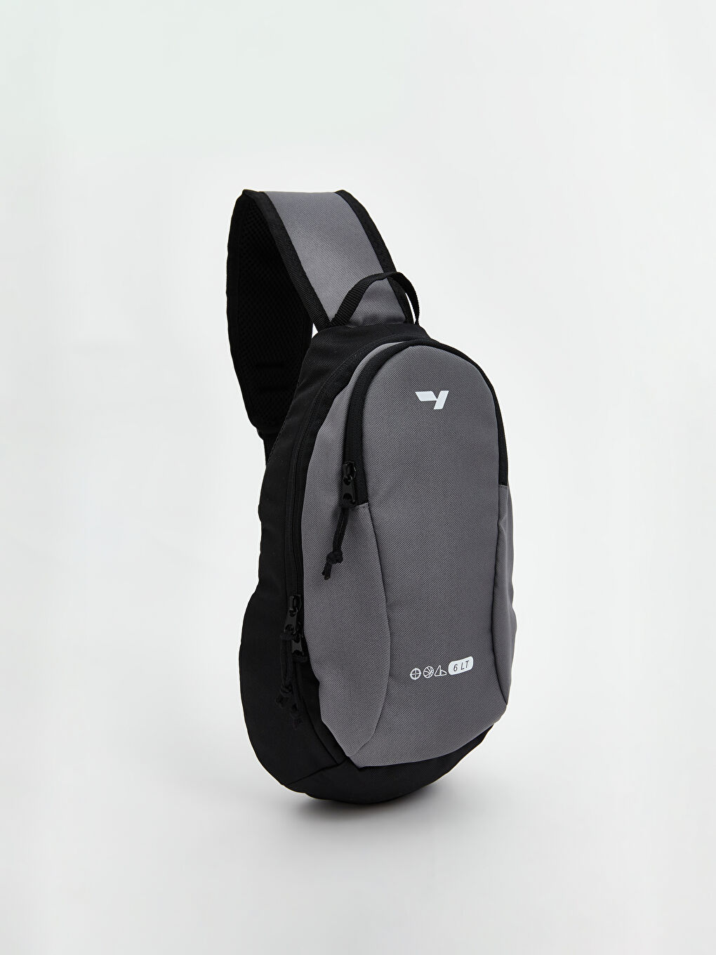 LCW ACCESSORIES Antrasit Çİft Fermuarlı Erkek Sırt Çantası