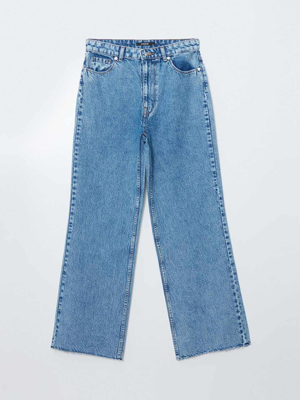 Jean Jambe Large pour Femmes-4