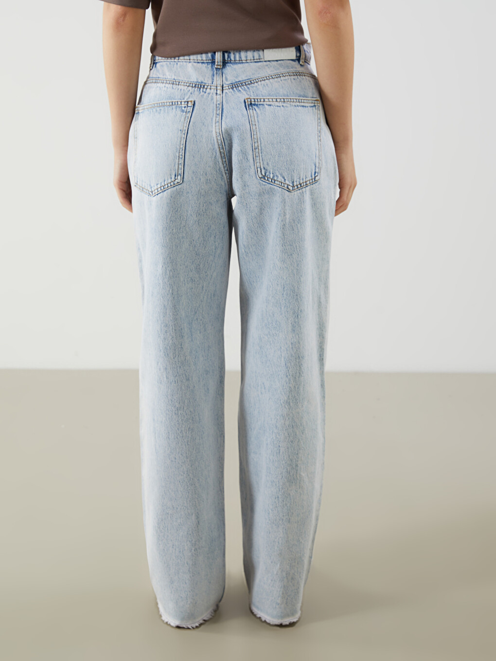 Jean Jambe Large Pour Femmes-7