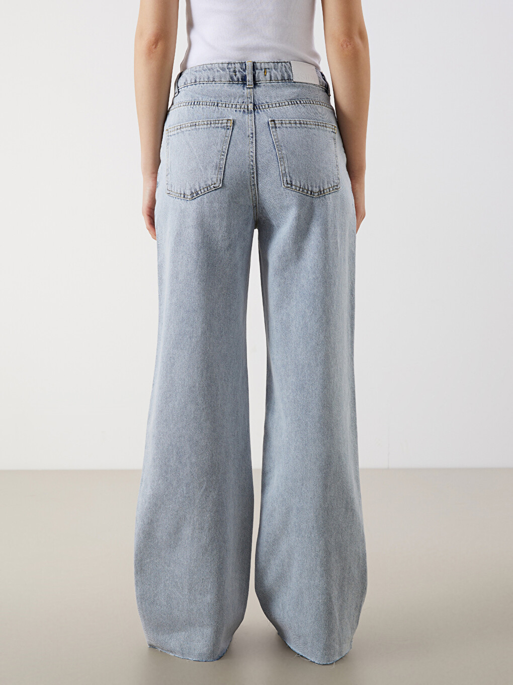 Jean Jambe Large Pour Femmes-6