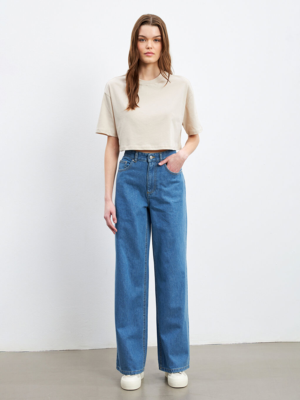 Wideleg Women's Jeans-2