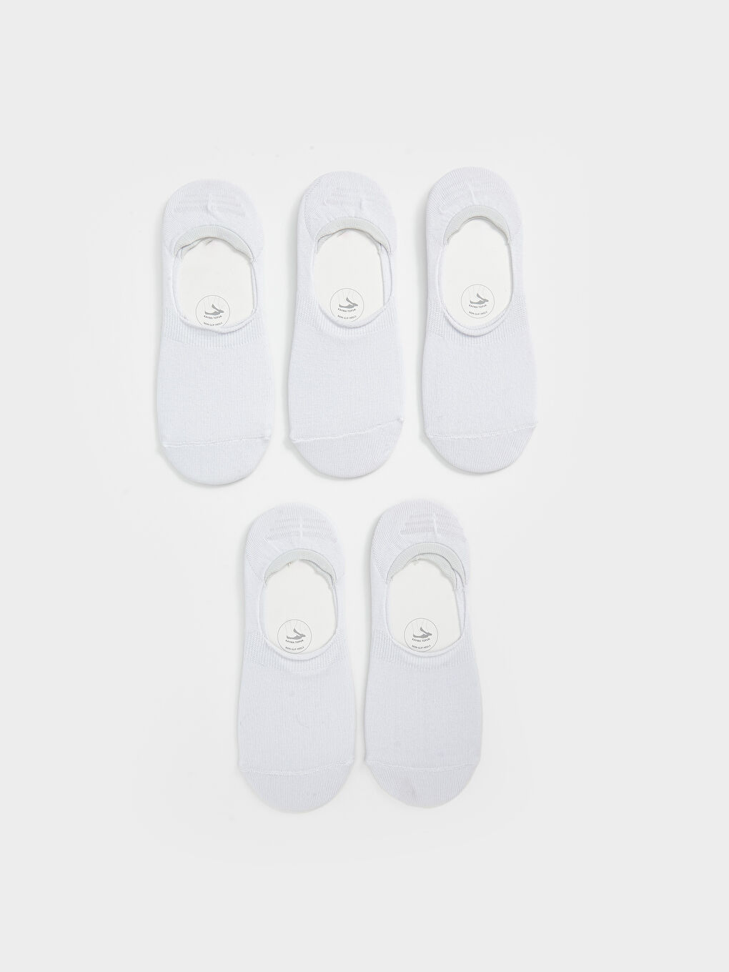 Women's Plain Invisible Socks 5 Pack -S5CM88Z8-FDU