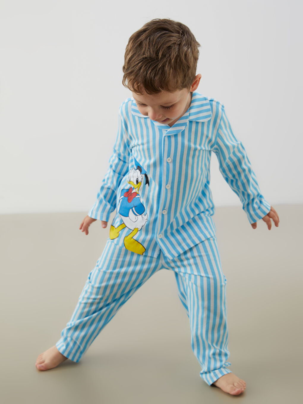 Donald Duck Printed Baby Boys' Pyjama Set -S5CN35Z1-LRA