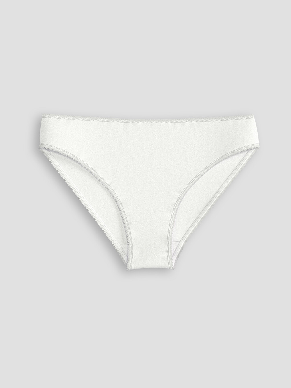 Gri Düz Bikini Külot