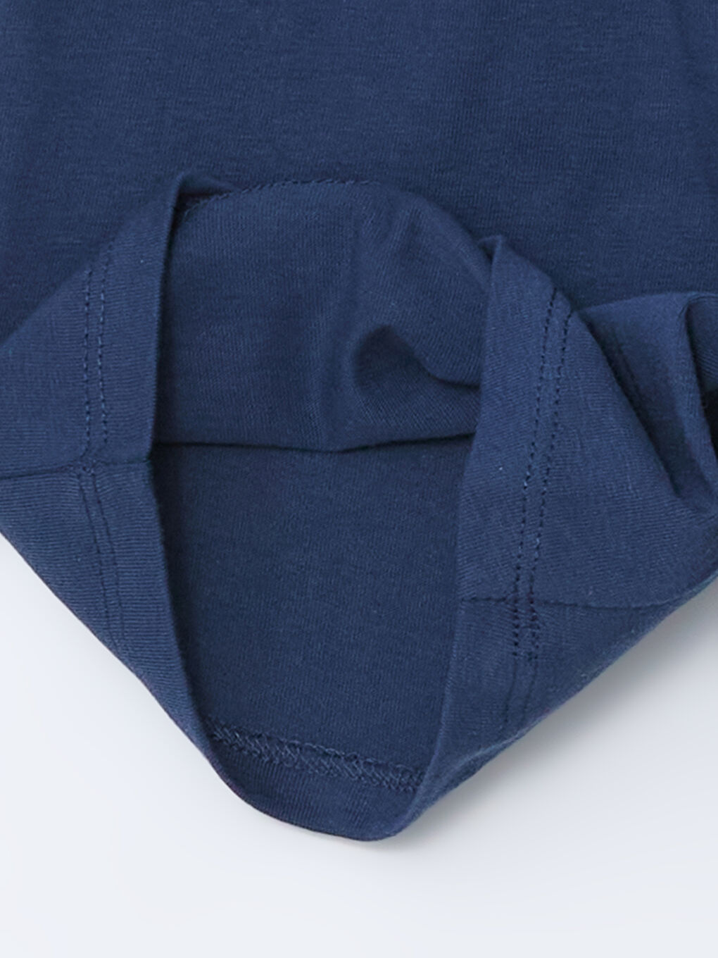 İndigo Beli Lastikli Yazı Baskılı Erkek Çocuk Şort-2