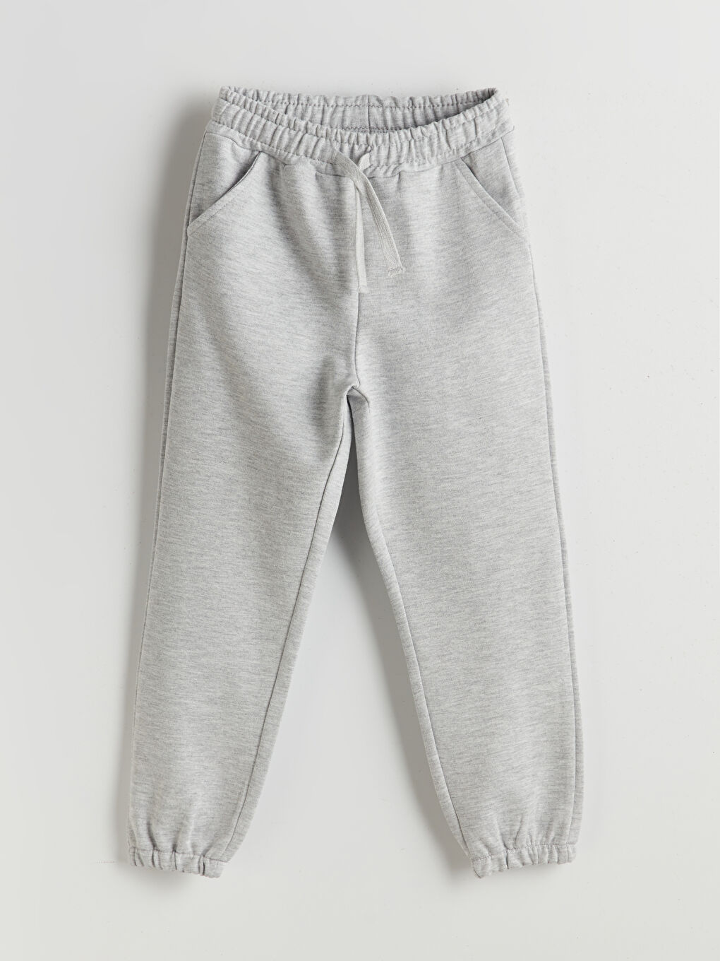 Gri Beli Lastikli Erkek Çocuk Jogger Eşofman Altı