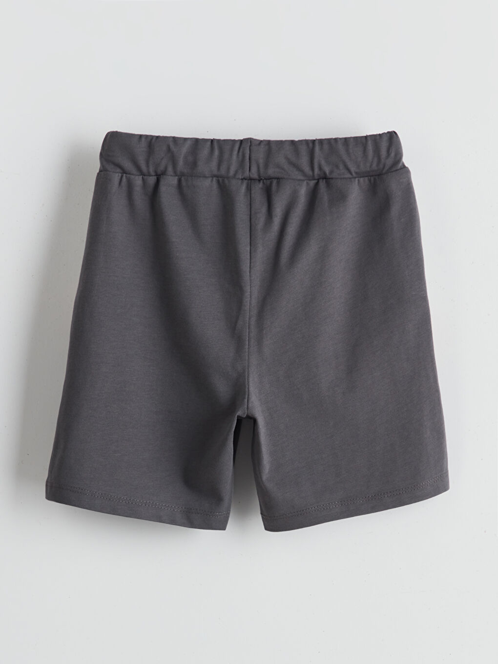 Antrasit Beli Lastikli Basic Erkek Çocuk Şort-1