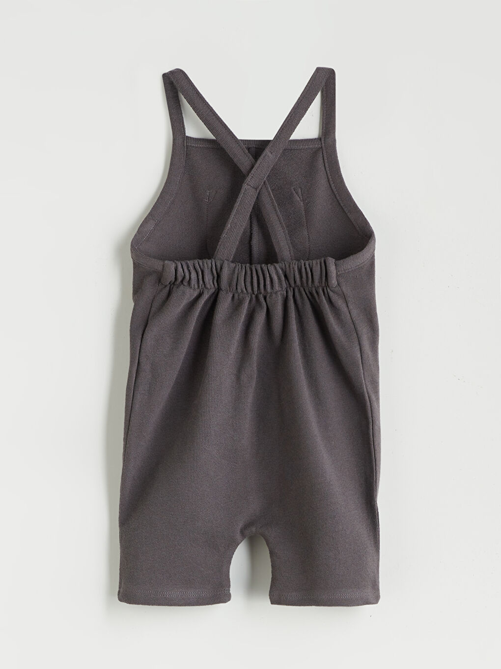 Gri Basic Cepli Erkek Bebek Tulum-1