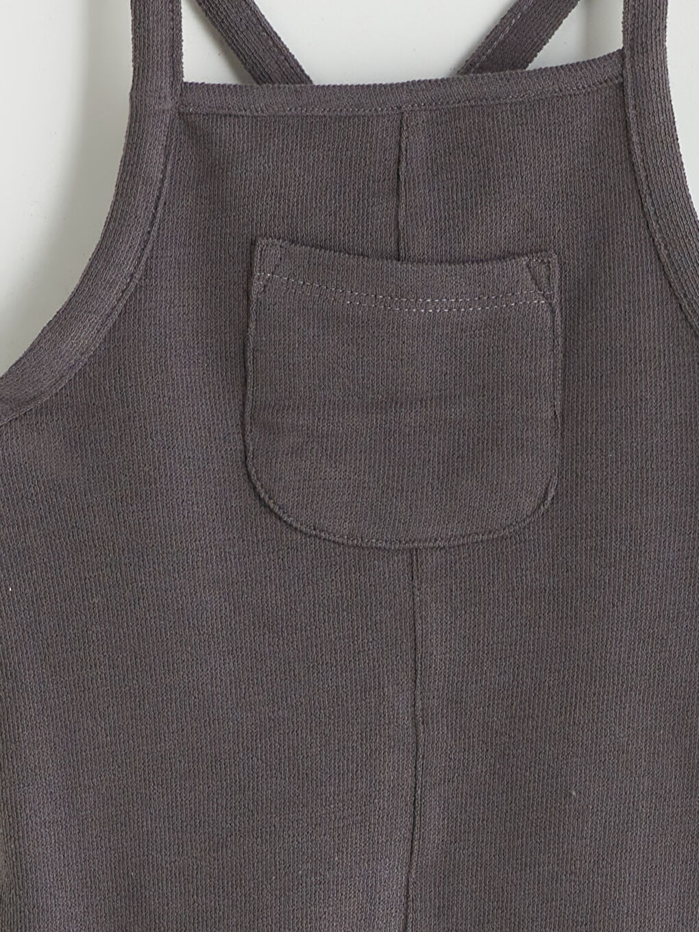 Gri Basic Cepli Erkek Bebek Tulum-2