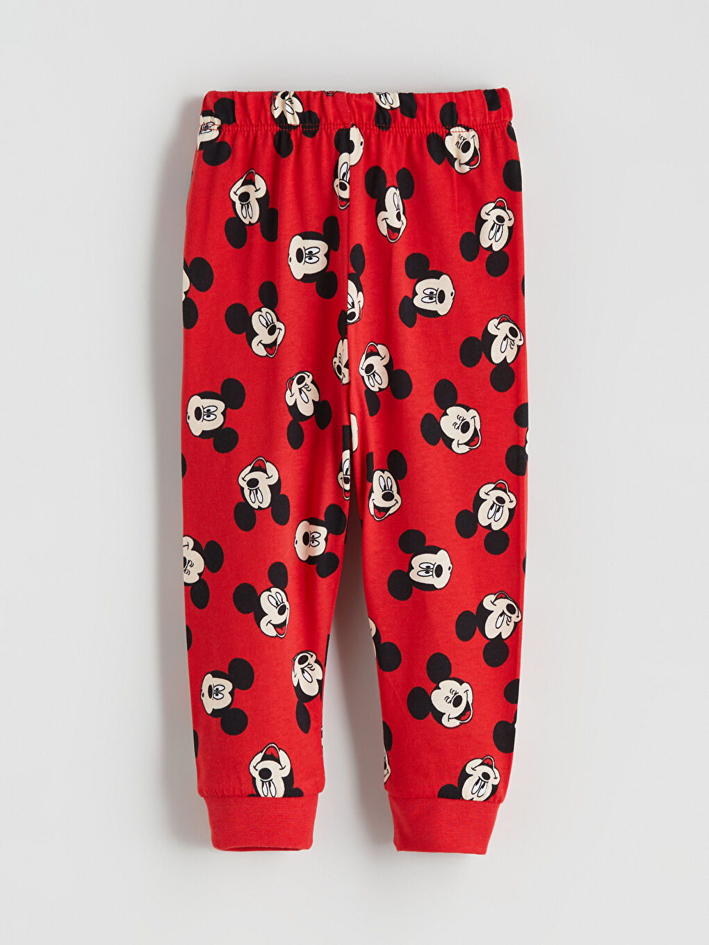 Kırmızı Mickey Mouse Baskılı Erkek Bebek Pijama Alt