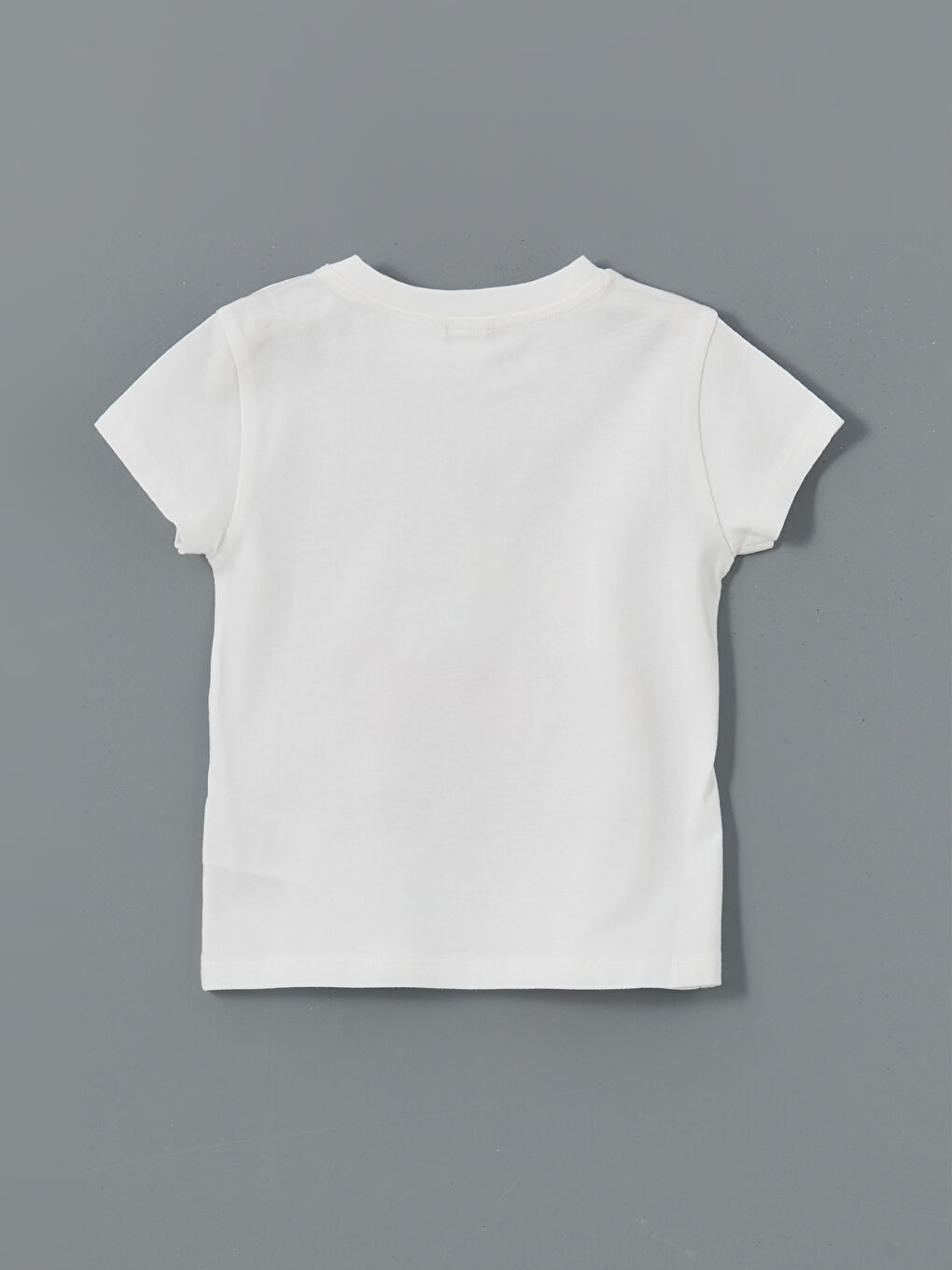 Beyaz Mickey Mouse Baskılı Erkek Bebek Tişört-1