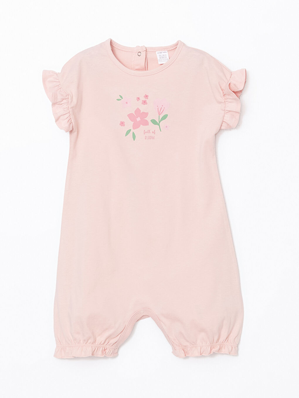 LCW baby Crew Neck Baby Girls' Cotton Jumpsuit 2 Pack -S5CP79Z1-G7Z