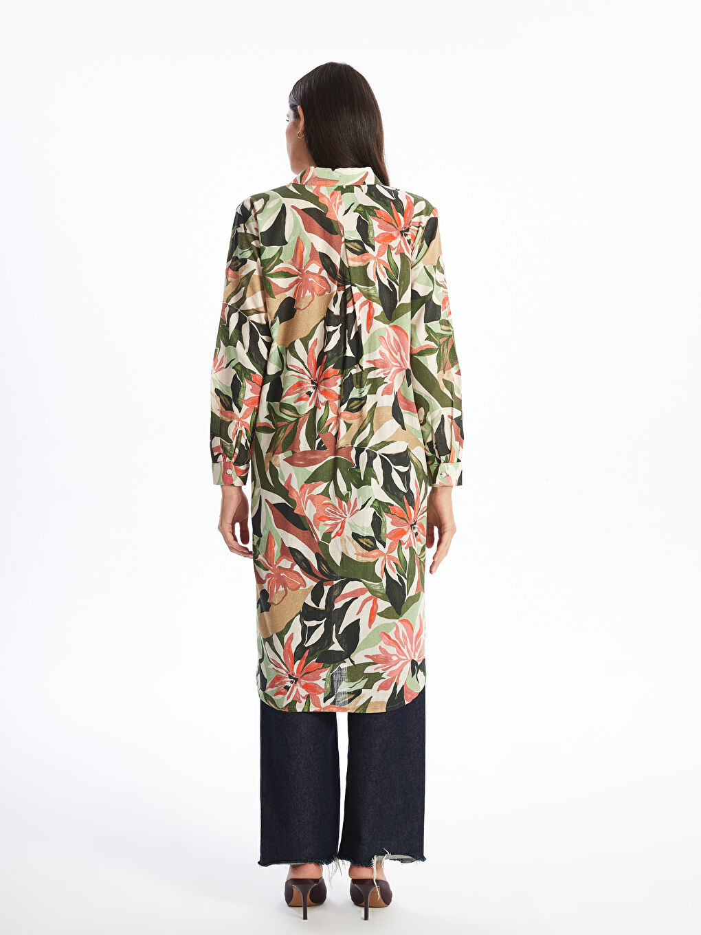 Patterned Women's Shirt Tunic-3