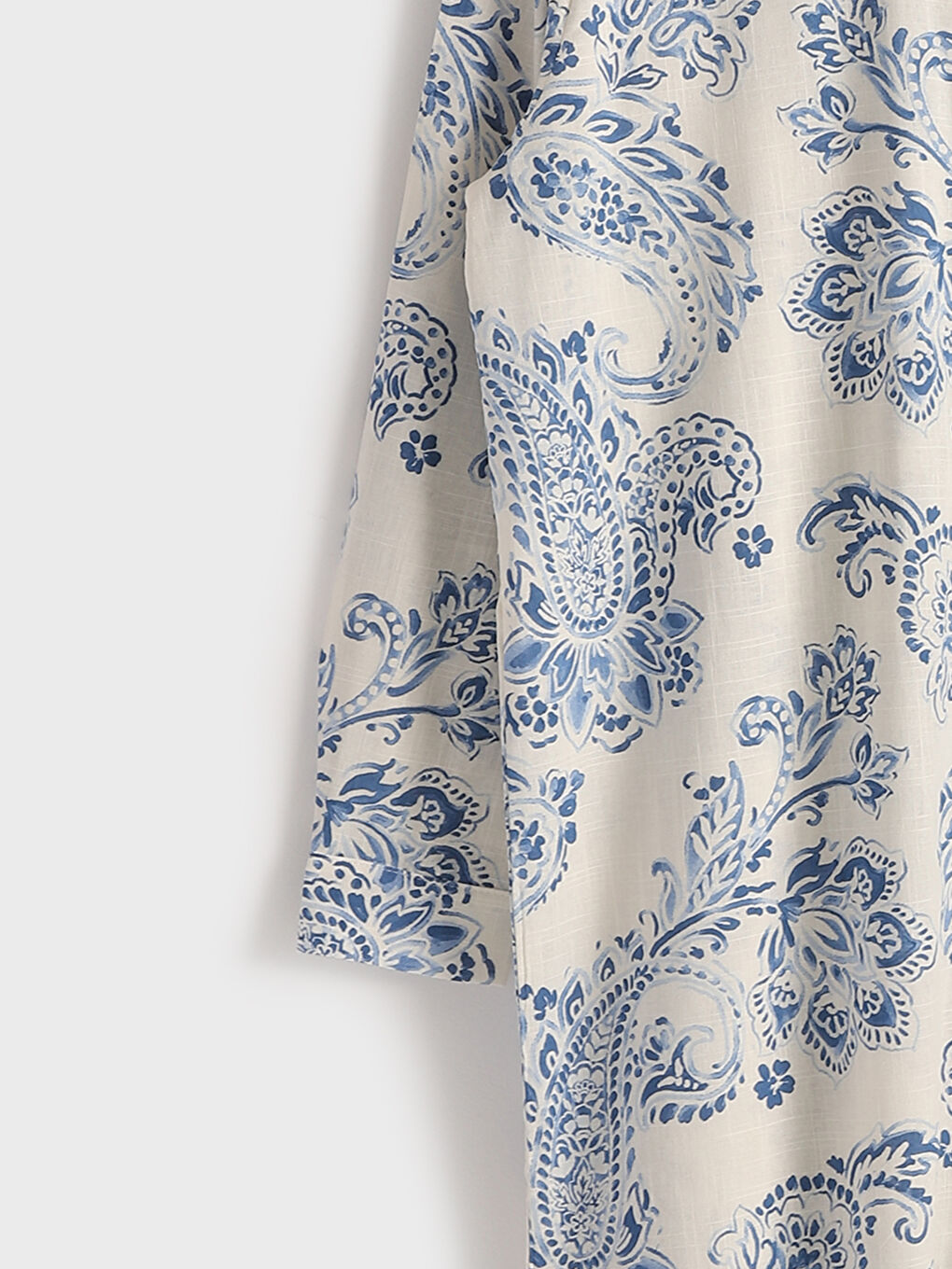 Patterned Women's Shirt Tunic -S5CP89Z8-LS3