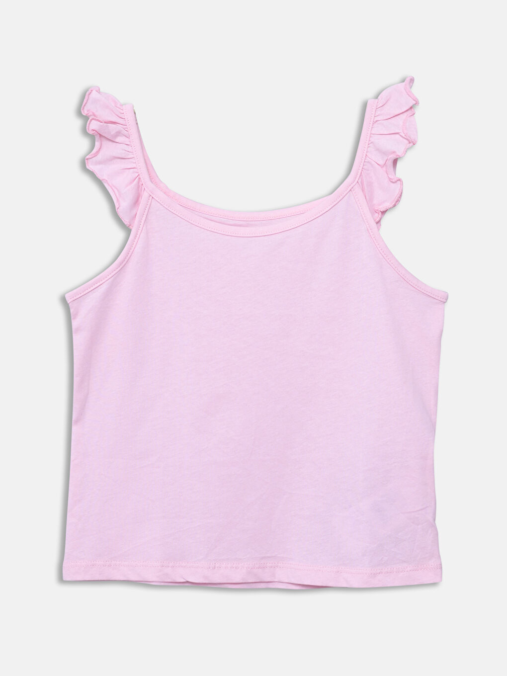 Square Collar Girls' Vest