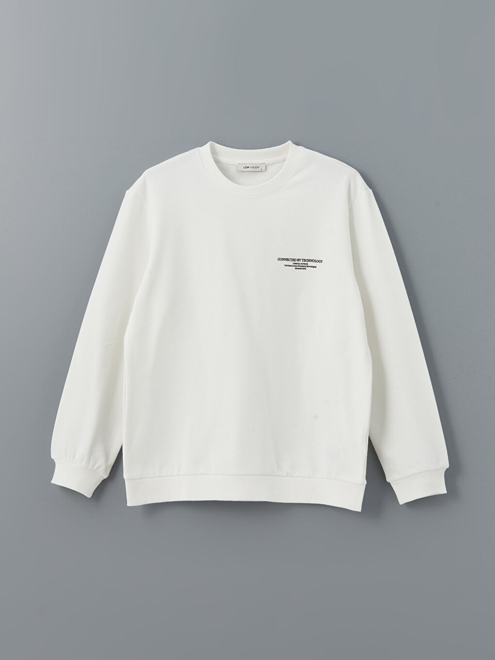 Crew Neck Long Sleeve Printed Men's Sweatshirt -S5CQ17Z8-R9J