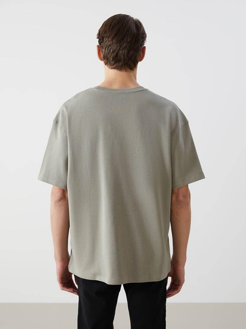 Crew Neck Short Sleeve Embroidered Men's T-Shirt -S5CR19Z8-FK2
